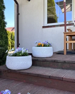 Urtepotte FTERO 35 cm Cremehvid