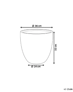 Urtepotte KANNIA 36 cm Cremehvid