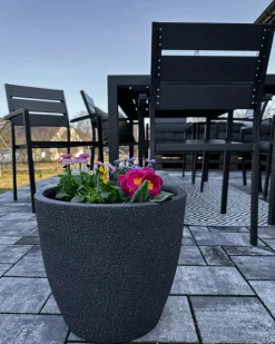 Urtepotte KANNIA 36 cm Grafit