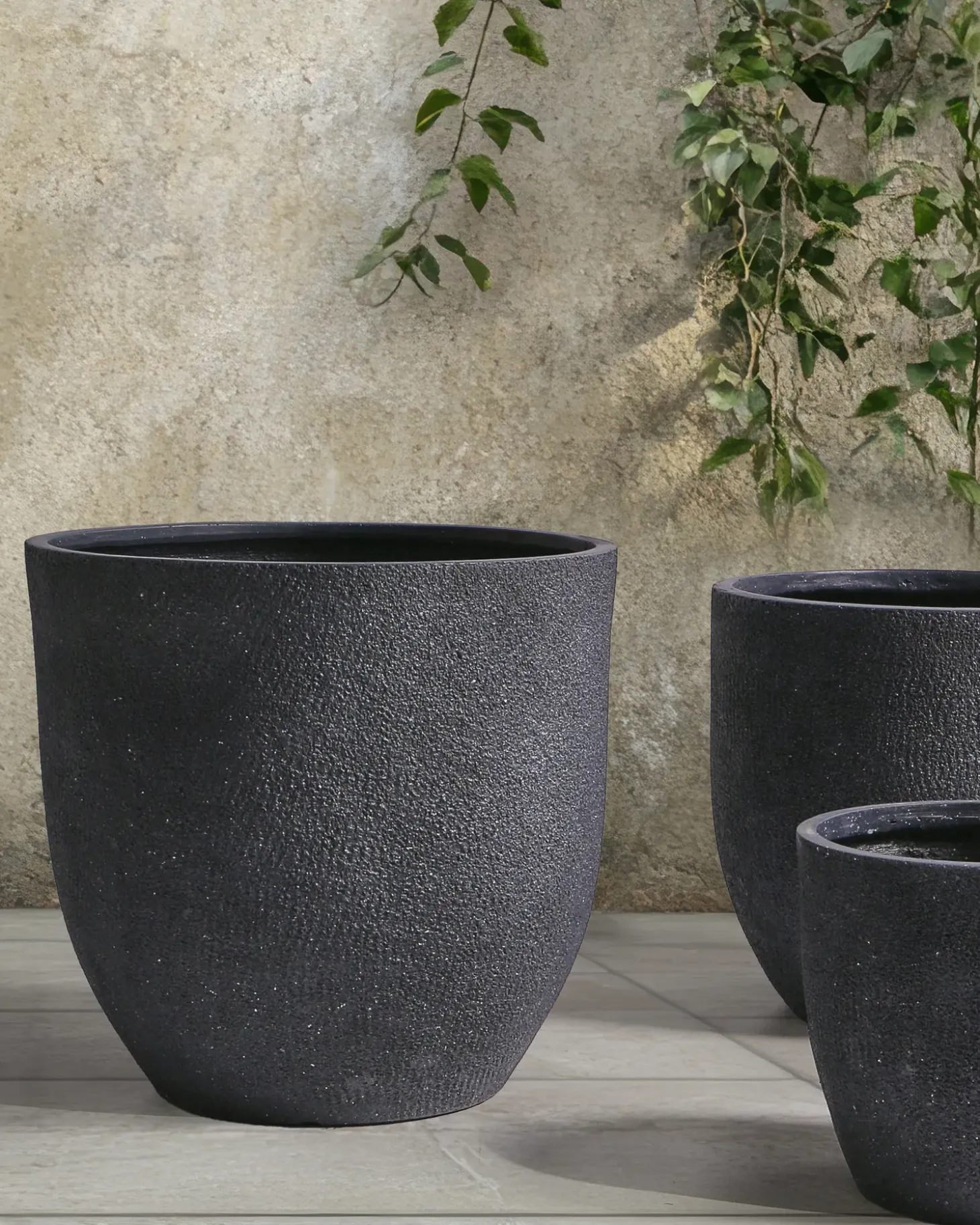 Urtepotte KANNIA 55 cm Grafit