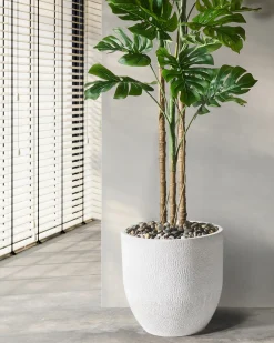 Urtepotte KANNIA 46 cm Hvid