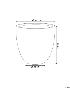 Urtepotte KANNIA 55 cm Hvid
