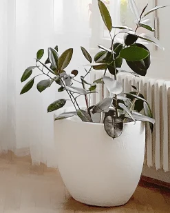 Urtepotte KANNIA 55 cm Hvid