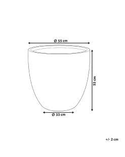 Urtepotte KANNIA 55 cm Lysegrå