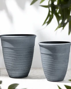 Urtepotte KATALIMA 50 cm Grå