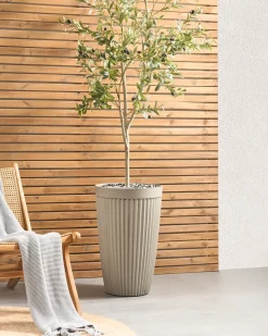Urtepotte KOLA 39 cm Beige