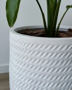 Urtepotte LIVADIA 39 cm Cremehvid