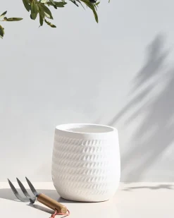 Urtepotte LIVADIA 20 cm Cremehvid