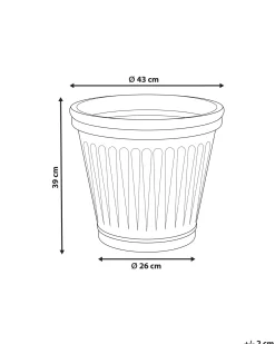 Urtepotte MAIZE 43 cm Blå