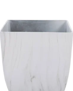 Urtepotte MIRO 35 cm Hvid marmor