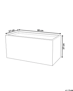 Urtepotte MYRA 80 cm Hvid