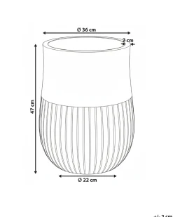 Urtepotte PYLAROS 36 cm Grå
