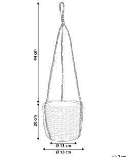 Urtepotte RUFFE Søgræs 18 cm Naturlig