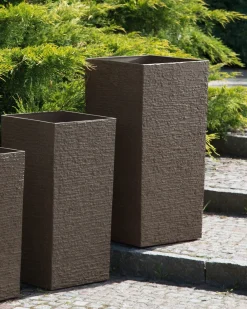 Urtepotte TENNO 40 cm Mørkebrun