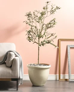 Urtepotte TESALIA 49 cm Lys Beige