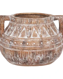 Urtepotte VARIEGATUM 27 cm Brun
