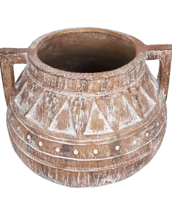 Urtepotte VARIEGATUM 27 cm Brun