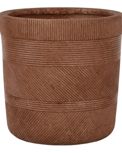 Urtepotte VOULA 36 cm Guldbrun