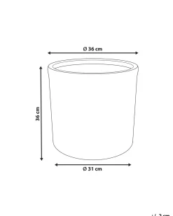 Urtepotte VOULA 36 cm Guldbrun