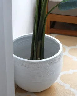 Urtepotte ZAKROS 38 cm Hvid