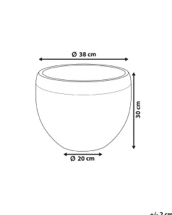 Urtepotte ZAKROS 38 cm Hvid