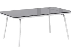 USTICA 4 personers Loungesæt med bord Hvid Metal