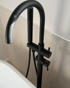 Vandhane til fritstående badekar TUGELA Sort