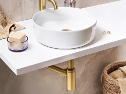 Vandlås til håndvask med klikprop MAFREDI Guld Messing