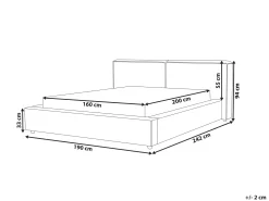 Vandseng Boucle LINARDS 160 x 200 cm Brun