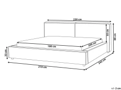 Vandseng Boucle LINARDS 180 x 200 cm Hvid