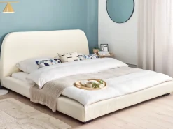 Vandseng Boucle ROISEL 180 x 200 cm Lys Beige