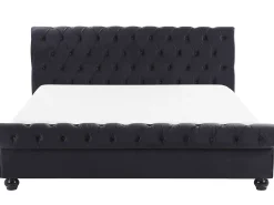 Vandseng Velour AVALLON 180 x 200 cm Sort