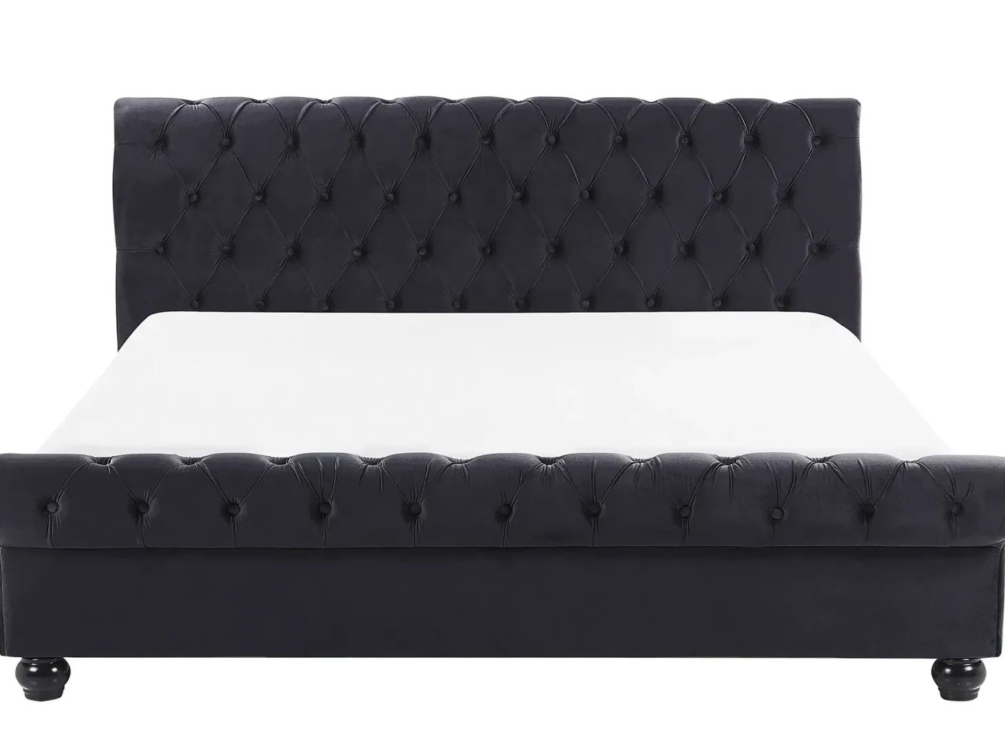 Vandseng Velour AVALLON 180 x 200 cm Sort