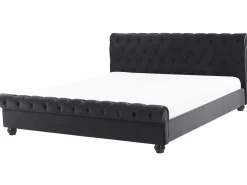 Vandseng Velour AVALLON 180 x 200 cm Sort