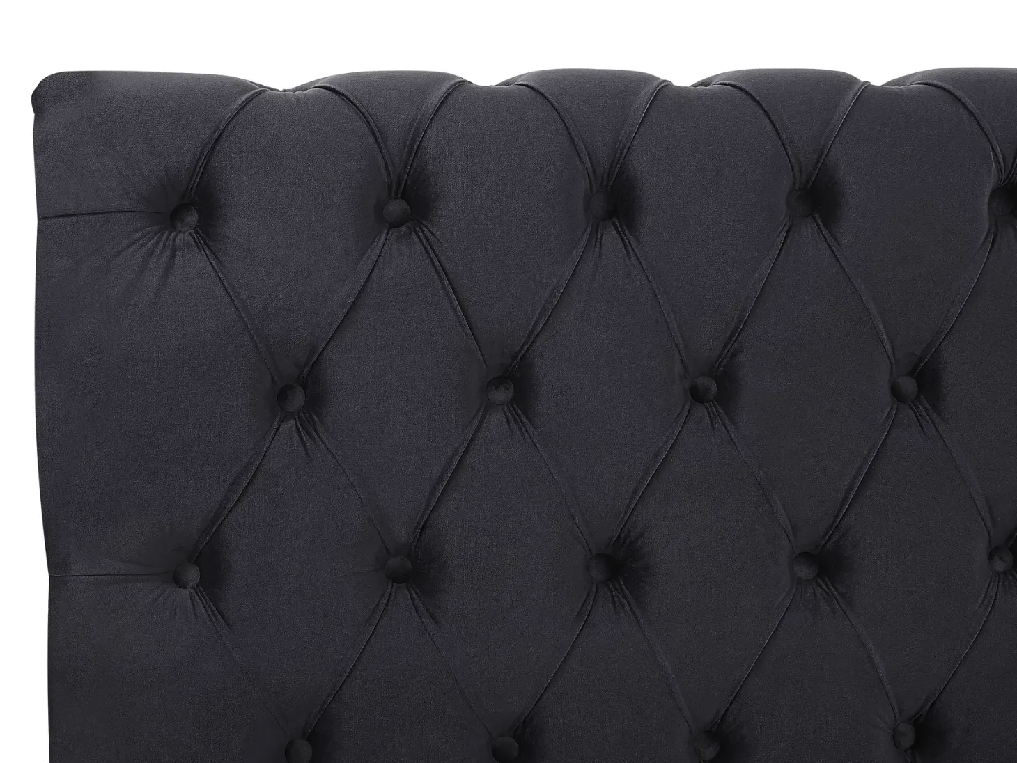 Vandseng Velour AVALLON 180 x 200 cm Sort