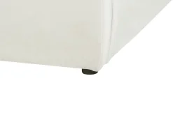 Vandseng Velour BAJONNA 180 x 200 cm Cremehvid