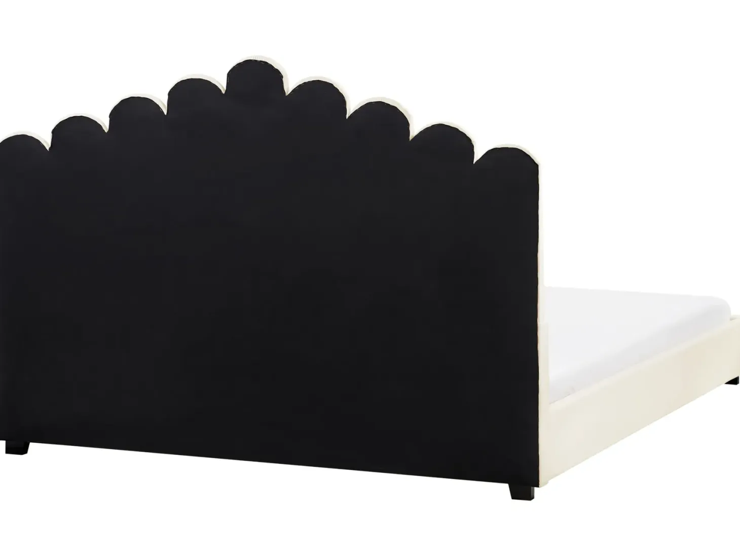 Vandseng Velour VINCENNES 180 x 200 cm Cremehvid