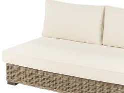 VARALLO 4 personers Loungesæt med bord Venstrevendt Grå Rattan
