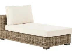 VARALLO 4 personers Loungesæt med bord Venstrevendt Grå Rattan