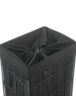 Vasketøjskurv CULPINA Metal Sort 72 L