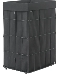 Vasketøjskurv CULPINA Metal Sort 72 L