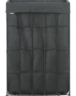 Vasketøjskurv CULPINA Metal Sort 72 L