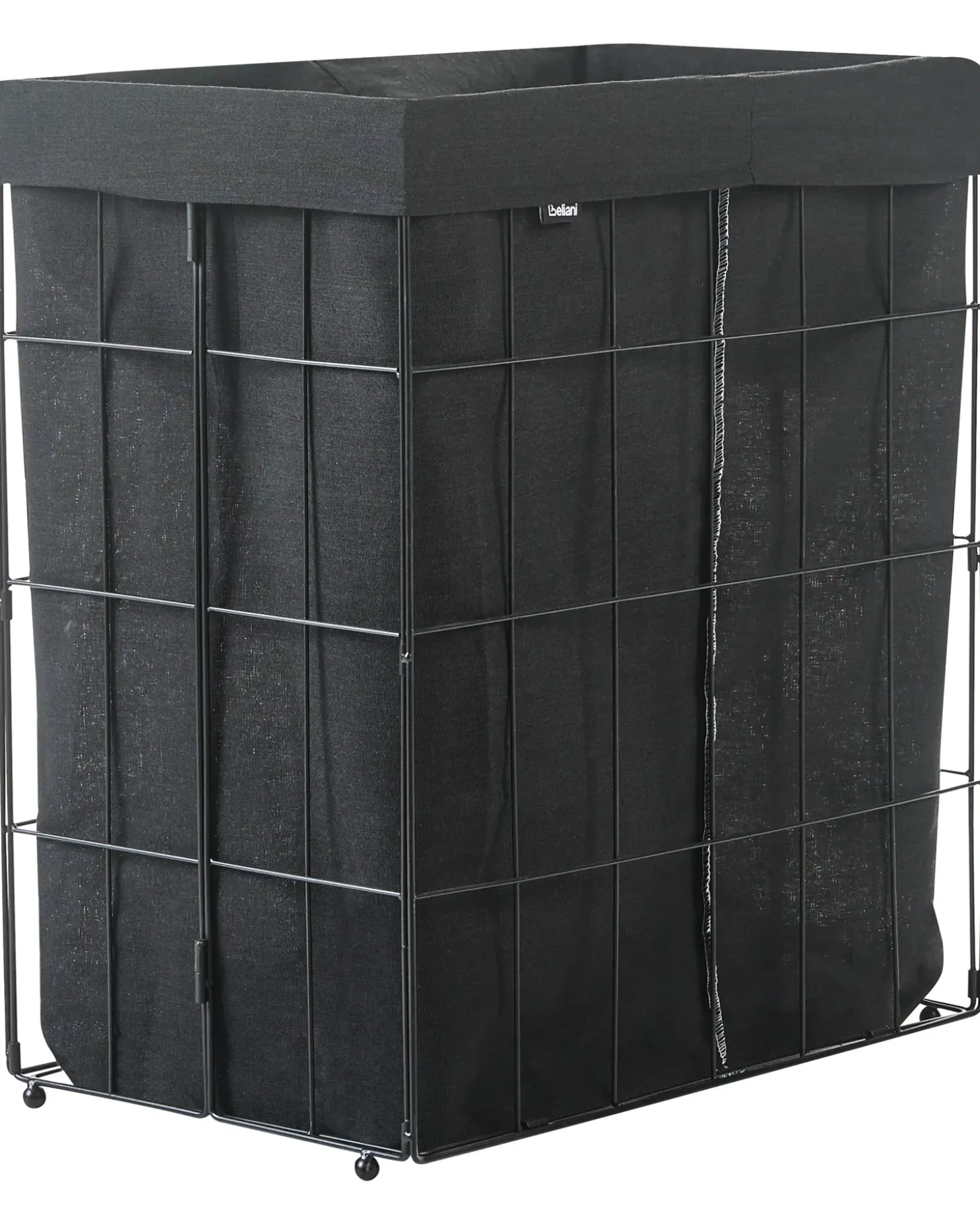 Vasketøjskurv CULPINA Metal Sort 100 L