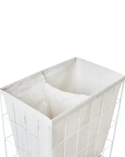 Vasketøjskurv MIRISSA Metal Hvid 100 L