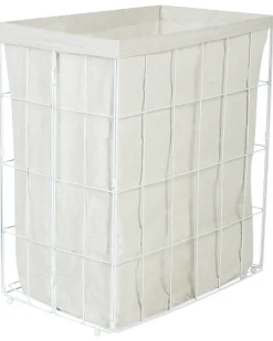 Vasketøjskurv MIRISSA Metal Hvid 100 L