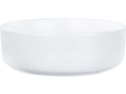 Vask til bordplade CALIG Cremehvid ⌀ 36 cm Keramik
