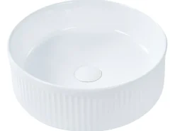 Vask til bordplade GELDO Hvid ⌀ 37 cm Keramik