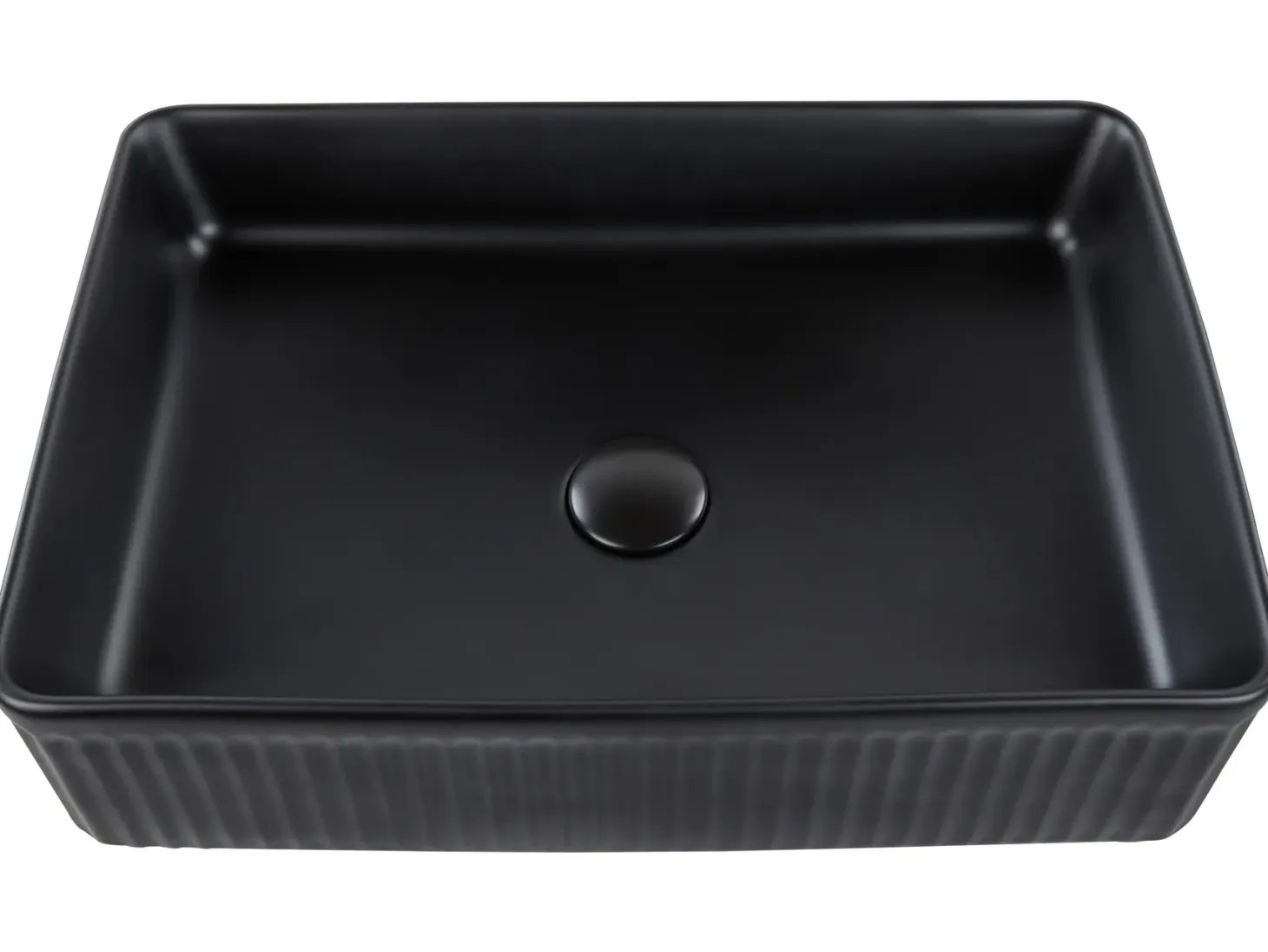 Vask til bordplade GELDO Sort 50 x 34 cm Keramik
