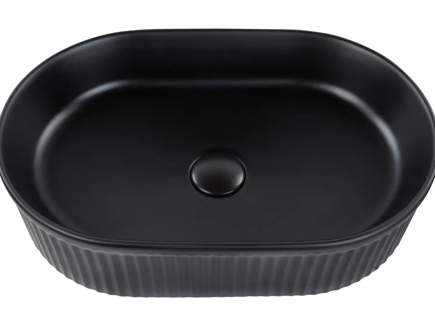 Vask til bordplade GELDO Sort 49 x 31 cm Keramik