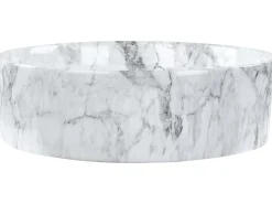 Vask til bordplade MANIS Hvid marmor ⌀ 40 cm Keramik